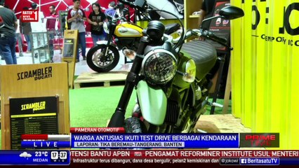 Pengunjung GIIAS 2016 Antusias Ikuti Test Drive Kendaraan