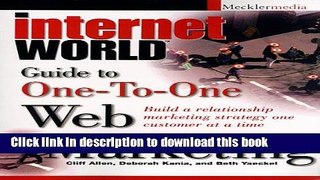 [New] EBook Internet World Guide to One-To-One Web Marketing Free Books