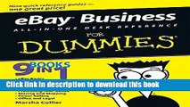 [New] EBook eBay Business All-in-One Desk Reference For Dummies (For Dummies (Computers)) Free Books