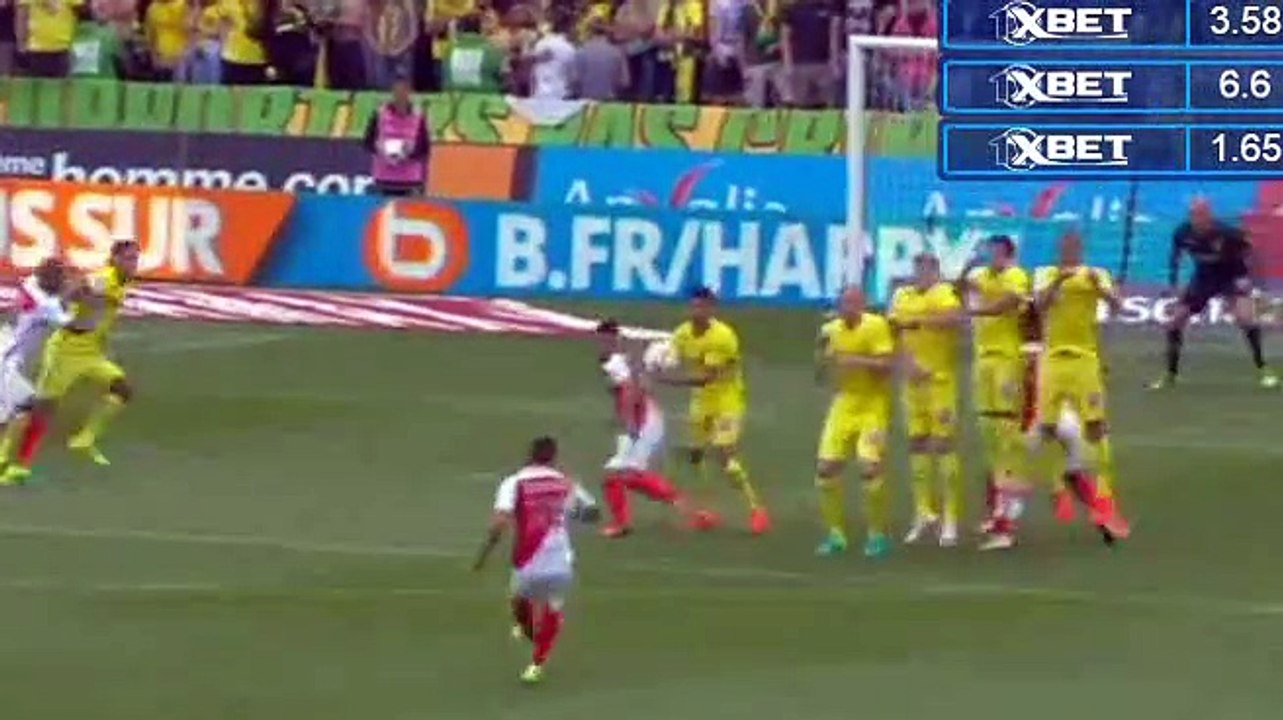 Nantes 0-1 Monaco 2016 Gabriel Boschilia Goal
