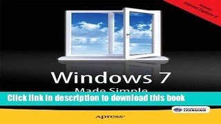 [New] EBook Windows 7 Made Simple Free Books