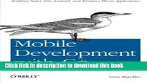 [New] EBook Mobile Development with C#: Building Native iOS, Android, and Windows Phone