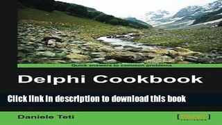 [New] PDF Delphi Cookbook Free Books