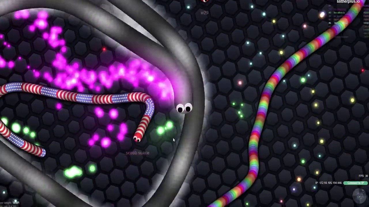 Slither.io Epic Ninja Snake Invisible Trolling Big Snake In Slitherio! (Slitherio Funny Moments)