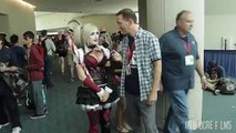 Jessica Nigri sexy Harley Quinn cosplay at Comic-Con 2014 (full interview)