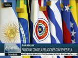 Paraguay anuncia congelamiento de relaciones con Venezuela