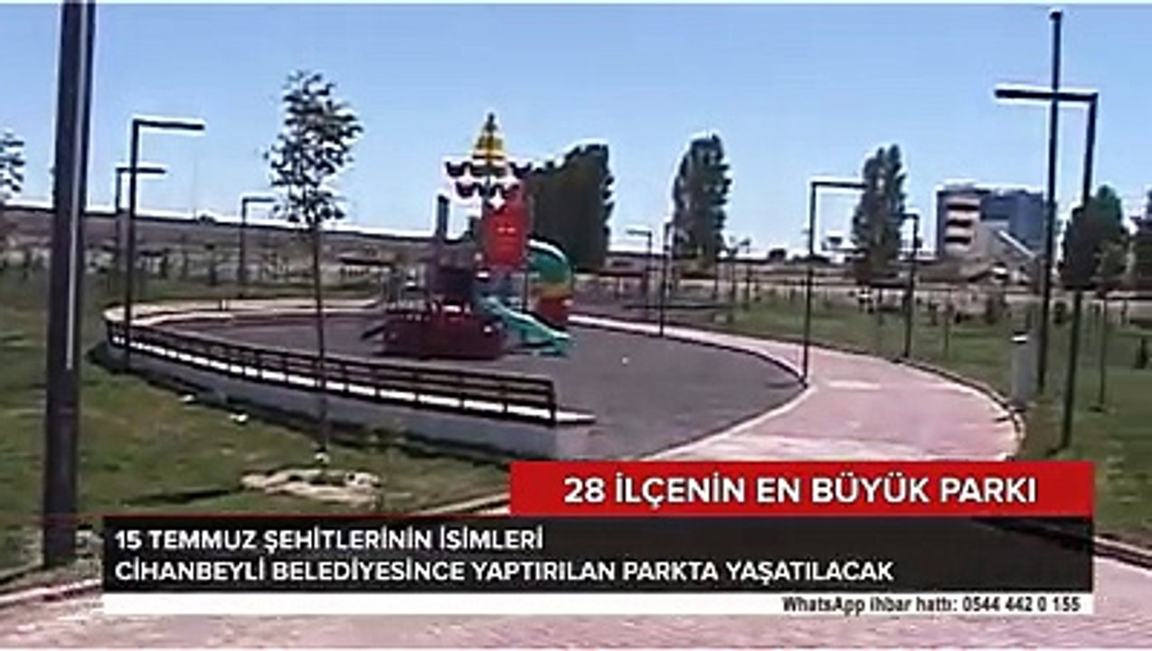 Cihanbeyli'de Kent Park  Şehitler Parkı Oldu