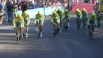 03 KM a meta / to go - Etapa 1 (termal. B. de Laias / Castrelo de Miño) - La Vuelta a España 2016