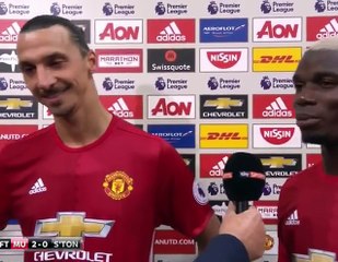 Zlatan Ibrahimovic and Paul pogba funny moment Interview
