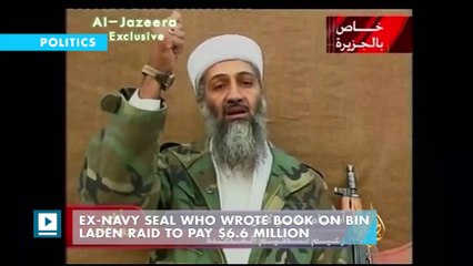 Ex-Navy SEAL who wrote book on Bin Laden raid to pay $6.6 million