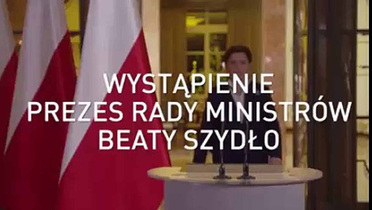 Premier Beata Szydło wystąpienie