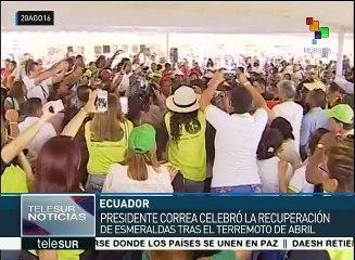 Correa: Ecuador seguirá adelante para honrar a muertos en terremoto
