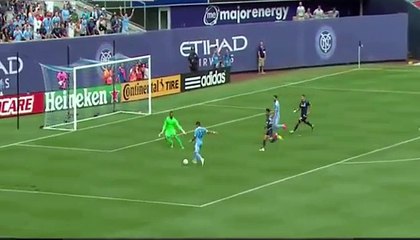David Villa Amazing Goal - New York City FC 1-0 LA Galaxy - (20/8/2016)