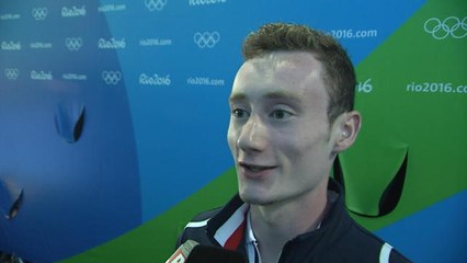 Jeux Olympiques 2016 - Plongeon - La réaction de Benjamin Auffret (4ème haut vol 10M)