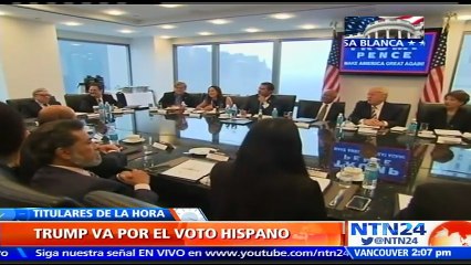 Download Video: Donald Trump crea grupo de asesores hispanos en un intento de impulsar su baja popularidad