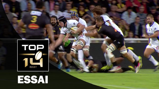 TOP 14 ‐ Essai Arthur ITURRIA (ASM) – La Rochelle‐Clermont – J1 – Saison 2016/2017