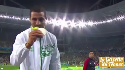 Remise de la médaille d'argent pour Taoufik Makhloufi