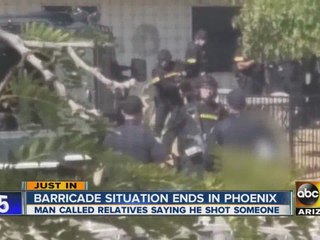 Barricade situation ends in Phoenix