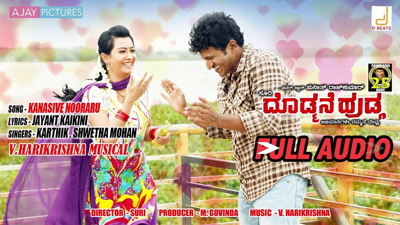 Doddmane Hudga-Full Song Kanasive Nooraru-Power Star Puneeth Rajkumar -V Harikrishna -Suri-Trendviralvideos