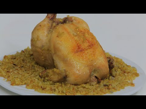 دجاج محشي فريك | نجلاء الشرشابي