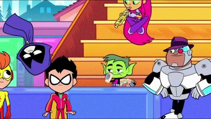 Kid Flash Races Robin - Teen Titans Go!