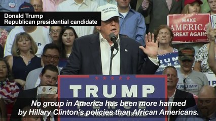 'What do you have to lose?' Donald Trump tells black voters