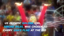 Simone Biles chosen to carry USA's flag at Rio closing ceremony