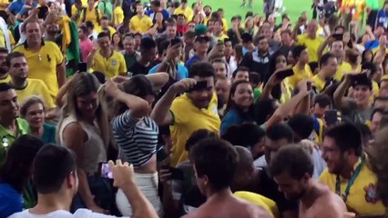 Neymar celebrates Olympics Gold