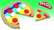 Play Doh Cake - Make pizza cake rainbow wonderful for peppa pig toys