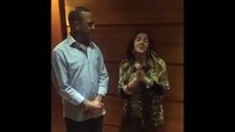 فيديو كوميدي.. دنيا سمير غانم مع أشرف عبد الباقي في مسرح مصر -