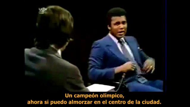 Muhammad Ali, declaraciones despues de ganar oro olimpico