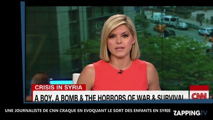 Une journaliste de CNN fond en larmes en évoquant le petit Omran, rescapé d’un bombardement en Syrie