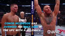 Conor McGregor defeats Nate Diaz in UFC 202 epic