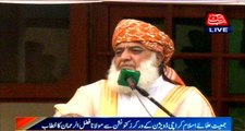 Maulana Fazlur Rehman address to workers convention of JUI-F Karachi division