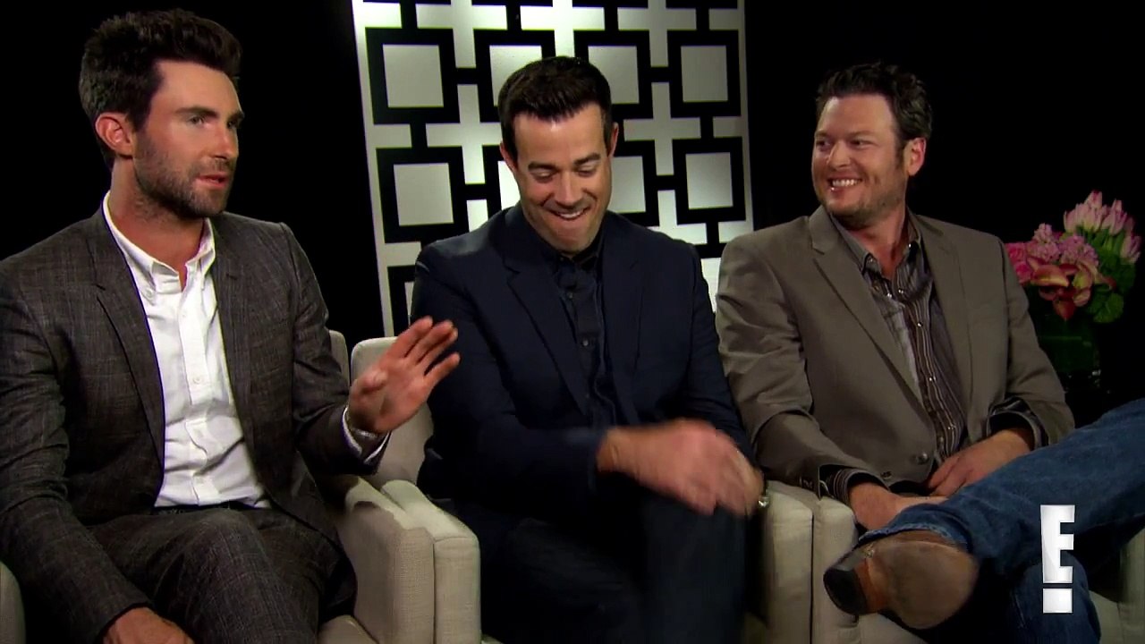 Adam Levine, Blake Shelton and Carson Daly on The Voice | E! Entertainment