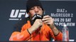 Nate Diaz vapes CBD oil at UFC 202 post-fight press conference