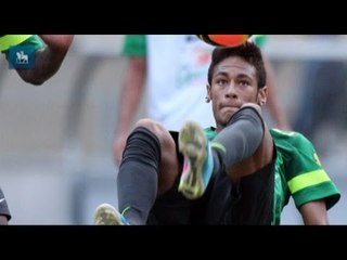 Bicicleta de Neymar em treino no Mineirão