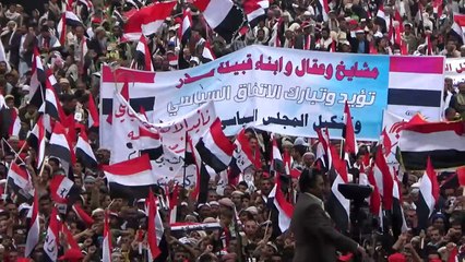 تظاهرة كبيرة في صنعاء تأييدا للحوثيين