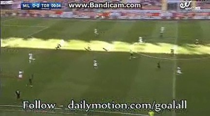 Suso of AC Milan passes the ball to a team mate - AC Milan vs Torino - 21.08.2016 HD