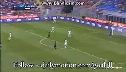 2-1 Carlos Bacca Goal - AC Milan vs Torino - 21-08-2016