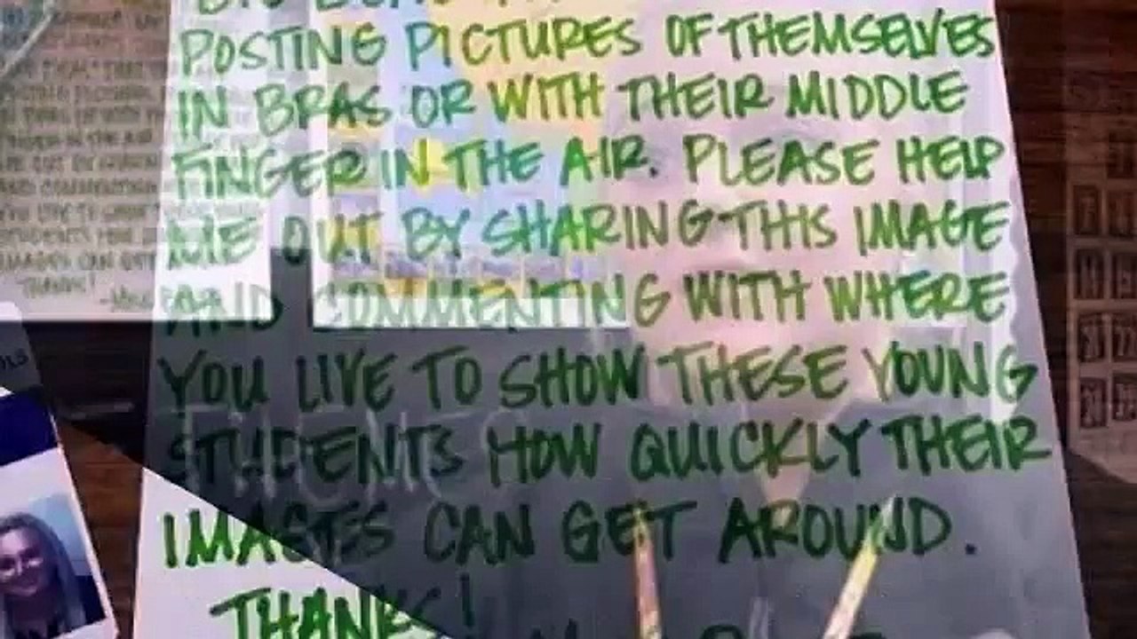 Ses élèves publient des photos osées d'elles sur Internet, alors elle publie ceci sur Facebook!