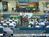 Bolivia: Evo Morales inaugura feria de la salud gratuita