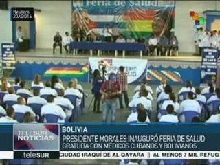 Bolivia: Evo Morales inaugura feria de la salud gratuita