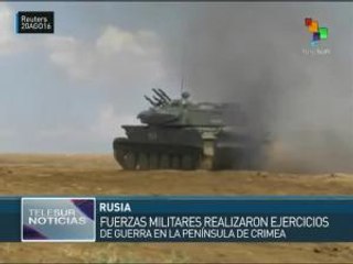 Rusia realiza ejercicios militares en la península de Crimea