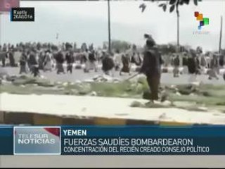 Yemen: Coalición saudí bombardea concentración del Consejo Político
