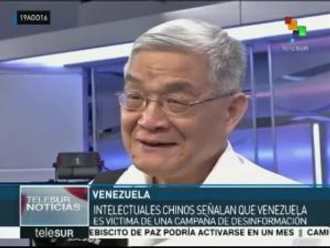 Grupo Tanques del Pensamiento Chino visitan instalaciones de teleSUR