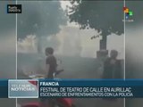 Francia: se registran enfrentamientos durante un festival de teatro