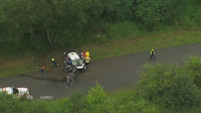 WRC Germany 2016 Day 2 Lefebvre Huge Crash Onboard
