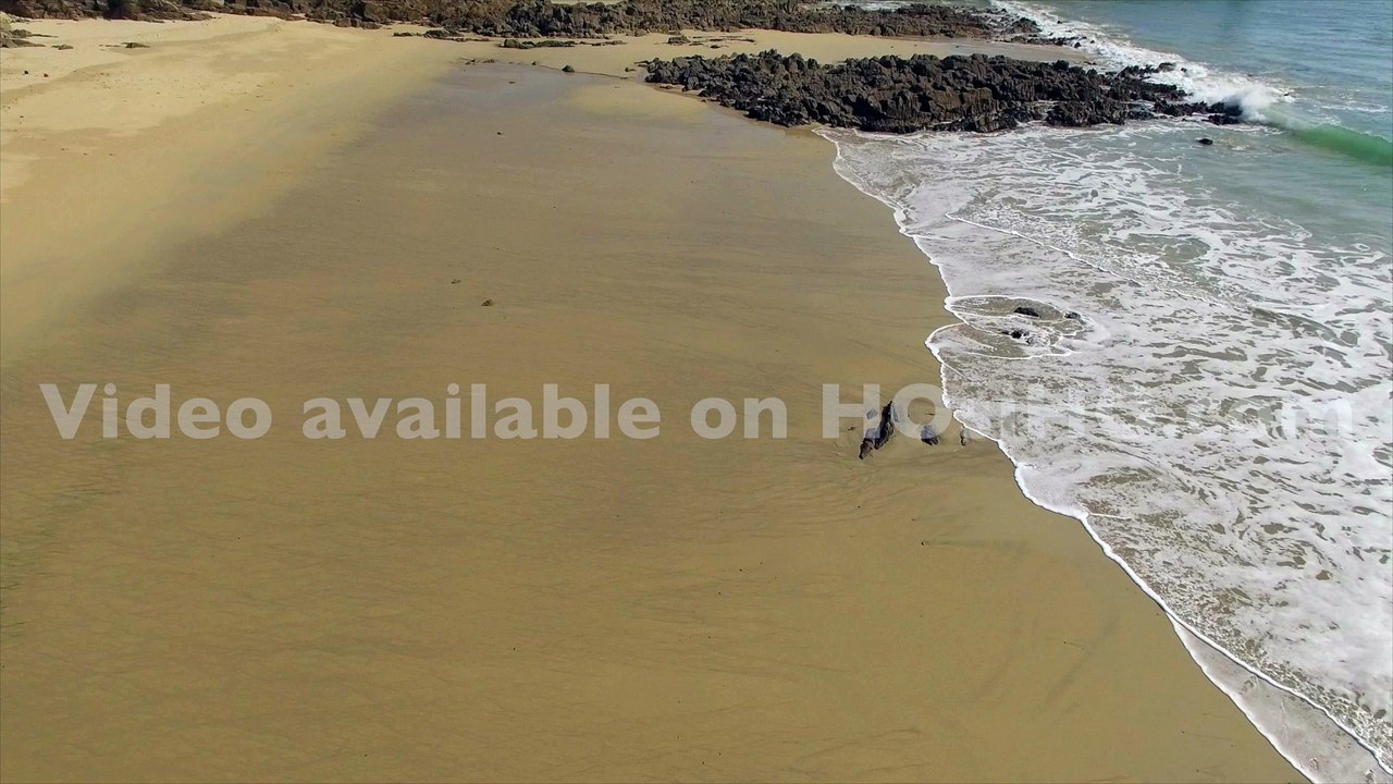 Plage de Audierne et de l'estuaire de la rivière de Goyen vue par drone, Bretagne, Morbihan, France (3)