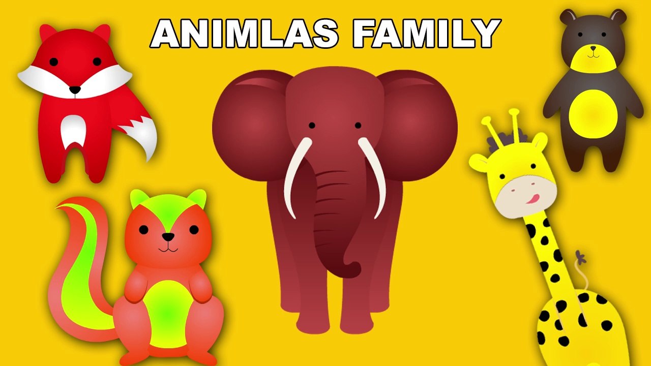 Finger Family Elephant | Nurserykids TV Animal Finger Family Songs & Nursery Rhymes For Children